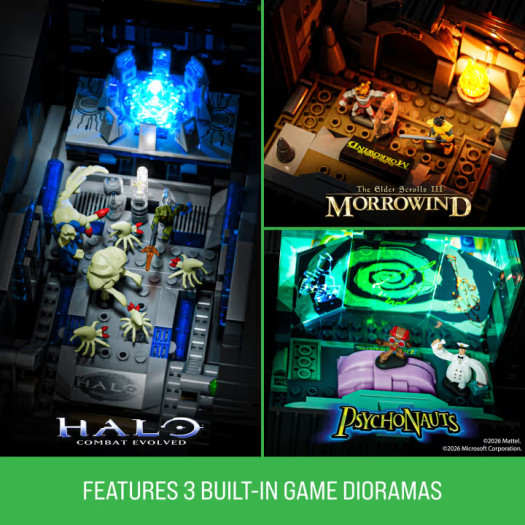 Mattel Xbox aus Klemmbausteinen (Bild: Mattel)